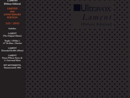 7CD BluRay - Ultravox - Lament (40th) Online now