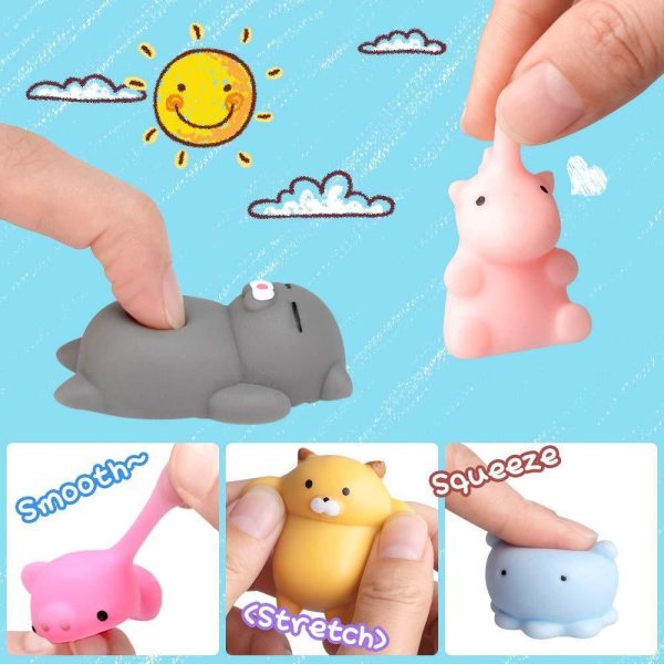 UMIKU 28PCS Mochi Squishy Toys Party Favors for Kids Mini Squishy Kawaii Animal Squishies Squeeze Toy Cat Unicon Squishy Stress Relief Toys for Adults Goodie Bag Filler Birthday Favors for Kids Random For Cheap