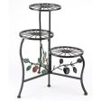 Gifts & Decor Country Apple Plant Stand Shelf Holds 3-Flower Pot Online Sale