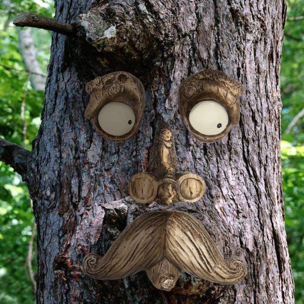 EnHoHa Old Man Tree Hugger Yard Art Decorations Tree Faces Outdoor Decor Garden Art Decorations Sale