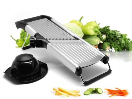 [Upgraded] Mandoline Slicer with Cut-Resistant Gloves and Blade Guard - Adjustable Mandolin Vegetable Slicer and French Fry Cutter, Food Slicer, Vegetable Julienne - Premium Stainless Steel Sale