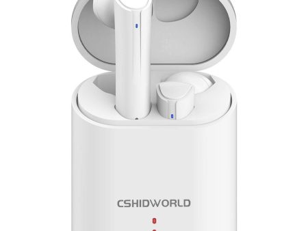 Bluetooth 5.0 Wireless Earbuds, Cshidworld True Wireless Headphones IPX7 Waterproof 24H Playtime Deep Bass HiFi 3D Stereo Sound Auto Pairing Bluetooth Headset with Charging Case Online Sale