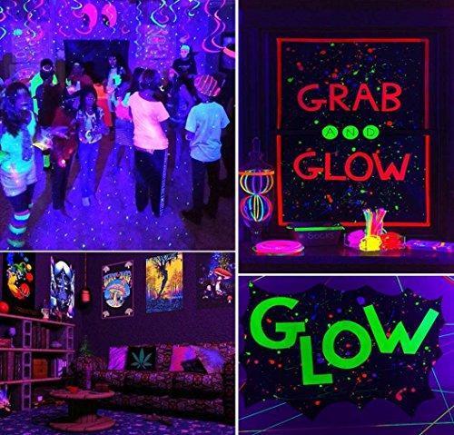 UV LED Black Light, YKDtronics Indoor Outdoor 20W UV LED Flood Light, Ultra Violet LED Flood Light for Neon Glow, Blacklight Party, Stage Lighting, Fluorescent Effect, Glow in The Dark and Curing Hot on Sale