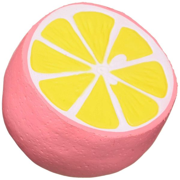 UMIKU 4.3  Jumbo Slow Rising Squishies Cheeki Lemon Squishy Cream Scented Charms Kawaii Squishy Toys for Kids and Adults(Pink) For Cheap