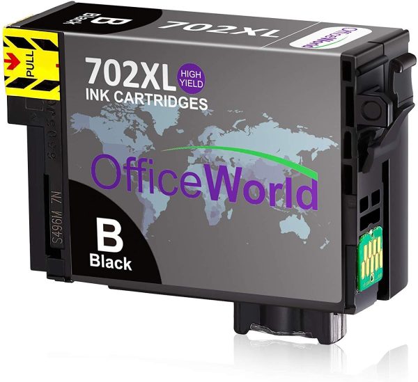 OfficeWorld Remanufactured Ink Cartridege Replacement for Epson 702 702XL 702 XL T702XL Used for Workforce Pro WF-3720 WF-3730 WF-3733 All-in-One Printer, 5 Pack(2BK 1C 1Y 1M) Online Sale