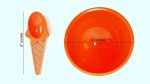 Plastic Ice Cream Cups with Spoons, Festive Dessert Bowls, Assorted Colors (12 Piece Party Pack) Online Hot Sale