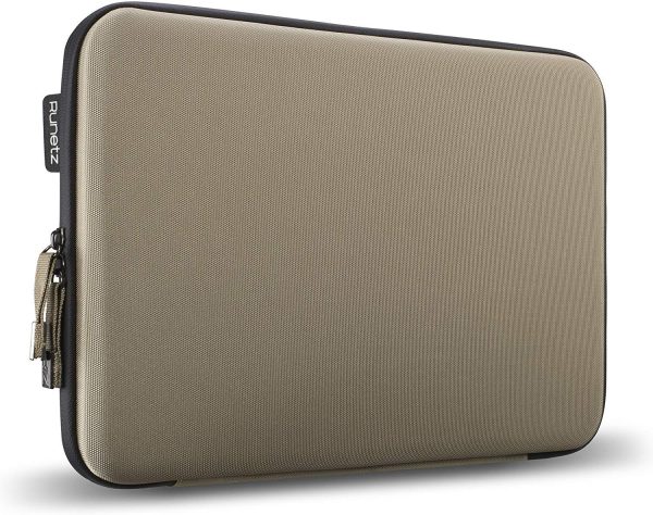 Runetz - MacBook Pro 15 inch Sleeve Hard Laptop Sleeve 15.4 inch Sleeve Notebook Computer Bag Protective Case Cover with Zipper - Chevron Gray Hot on Sale