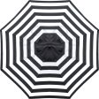 Sunnyglade 9ft Patio Umbrella Replacement Canopy Market Umbrella Top Outdoor Umbrella Canopy with 8 Ribs (Black and White) Hot on Sale