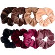 Whaline Macaron Theme Hair Scrunchies, Ice Cream Color Elastic Scrunchy Bobbles Velvet Hair Bands Soft Hair Ties Hair Accessories for Women Kids Girls (12 Colors) Discount