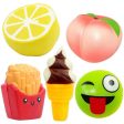 UMIKU 5pcs Squishy Jumbo Squishies Peach Lemon Ice Cream Bun French Fries Squishies Slow Rising Squishy Kawaii Scented Charms Hand Wrist Squishy Toys Supply