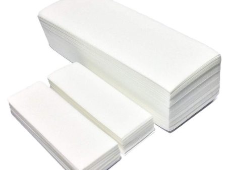 The Quality Non-Woven Wax Strips - Facial and Full Body Sizes Available, 200 Wax Strips (100 Small,100 Large) Online Sale