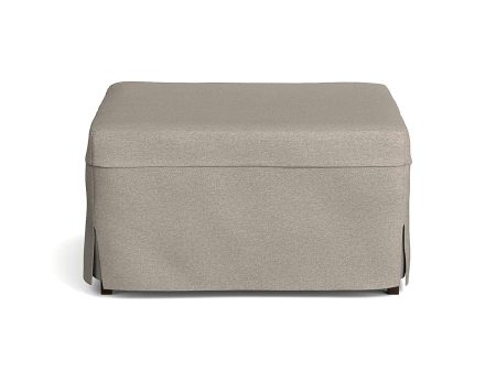 Handy Living Space Saving Folding Ottoman Sleeper Guest Bed, Gray Brown, Twin on Sale