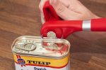 ACE Safety Can Opener - Cut With The Smooth Edge Side Cutting Red Manual Tin Can Opener. Round Handle Designed To Fit In Your Palm. Coupled With Rubberized Knob For A Firm Grip. Online Sale