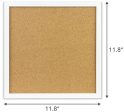 OrgaNice Cork Board Bulletin Board - 4X Beautifully Framed 12 x 12-Inch Tiles - Reinforced Frame - Zero Flaking - Start Your Dream Project - Mounting Hardware Included - Bonus 10x Push Pins Discount