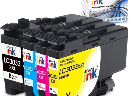 Starink Compatible Ink Cartridge Replacement for Brother LC3033 LC3033XXL Work for MFC-J995DW Printer BK C M Y Sale