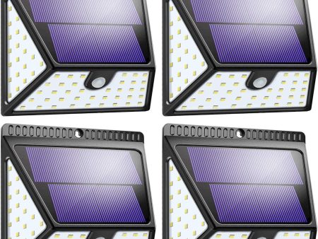 Solar Lights Outdoor, Mitaohoh 82 LEDs Wireless Waterproof Solar Motion Sensor Light Outdoor with 3 Sided Illumination and 270° Wide Angle for Garden, Yard, Fence, Step, Front Door (4 Pack) Fashion