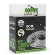 BOSNELL 50FT Garden Hose, 304 Stainless Steel Hose with 2 Free Nozzles, Lightweight, Ultra Flexible and Tangle Free, Cool to Touch, Tough and Durable For Cheap