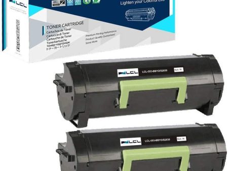 LCL Compatible Toner Cartridge Replacement for Dell 593-BBYO FR3HY TC2RH S2830dn S2830 (2-Pack Black) Fashion