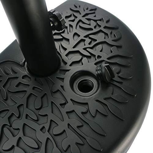 Sunnyglade 40 lb Half Moon Shaped Water Filled Umbrella Base Patio Umbrella Stand (Black) Sale