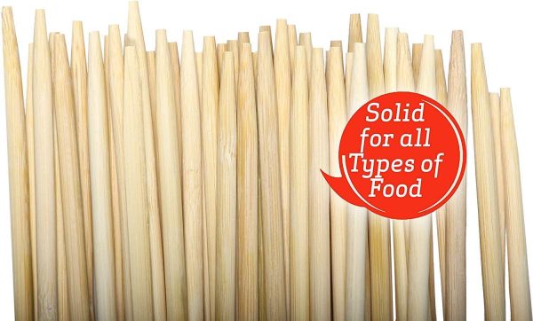 50 PCS | Marshmallow Bamboo ROASTING STICKS | 36 Long 5 mm Thick Extra Long Heavy Duty | Semi-Dulled Point SAFE FOR KIDS | 100% BIODEGRADABLE, NO CLEANING, NO SOAKING Online Hot Sale