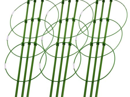 Sunnyglade Plant Support Cages 18 Inches Plant Cages with 3 Adjustable Rings, Pack of 3 (18 ) For Discount