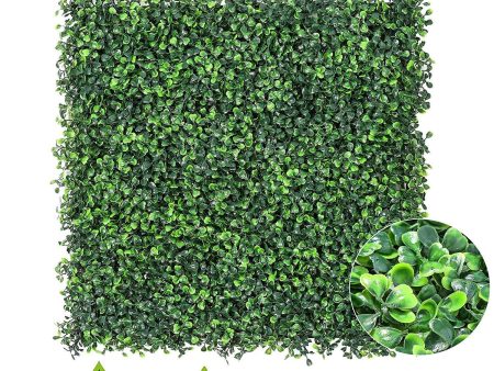 Sunnyglade 12PCS 20 x20  Artificial Boxwood Panels Topiary Hedge Plant, Privacy Hedge Screen, UV Protected Faux Greenery Mats Suitable for Outdoor, Indoor, Garden, Fence, Backyard and Décor (12PCS) For Discount