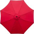 Sunnyglade 9ft Patio Umbrella Replacement Canopy Market Umbrella Top Outdoor Umbrella Canopy with 8 Ribs (Red) For Discount