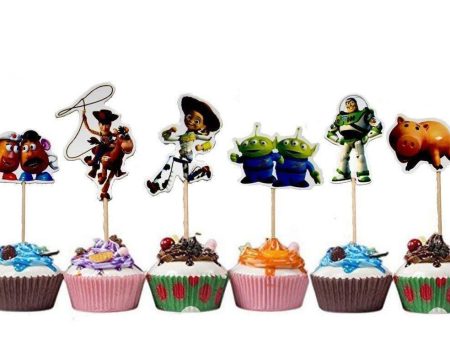 TOYSTORYCAKE Toy Story Themed Decorative Cupcake Toppers Party Pack for 24 Cupcakes Online