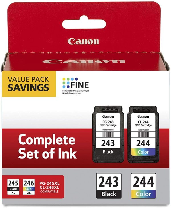 Canon PG-243  CL-244 Ink Multi Pack, Compatible to TR4520, MX492, MG2520, MG2922, TS302 and TS202 Printers Online Hot Sale