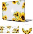 MacBook Air 13 Inch Case 2018 Release A1932,Arike Arike Sunflower Matte See Through Clear Hard Case with Keyboard Cover & Mouse Pad Compatible for MacBook Air 13 Inch with Retina Display & Touch ID Online Hot Sale