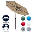 Sunnyglade 9  Patio Umbrella Outdoor Table Umbrella with 8 Sturdy Ribs (Tan) Cheap