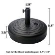 Sunnyglade 30LB Central Pole Umbrella Base with Wide Rattan Design with Steel Umbrella Holder Water Filled Umbrella Base Stand Cheap