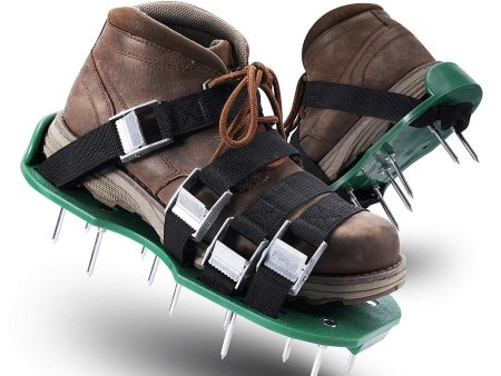 Xmifer Aerator Shoes, Lawn Aerator Shoes with 26 Spikes and 4 Adjustable Straps Heavy Duty lawn aerator spike shoes Withstand Up to 400LB Ready for aerating Your Yard, Lawn, Roots & Grass Online Hot Sale