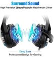 MODOHE Gaming Headset for PS4  Nintendo Switch Xbox One PC with LED Light  Noise Canceling Gaming Headphone with Soft Memory Earmuffs Gaming Headset with Mic Online