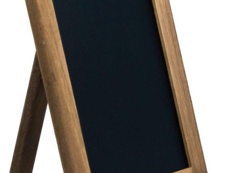 VersaChal Small Rustic Table Top Chalkboard Easel Sign with Standk - Farmhouse Wood Frame and Magnetic Chalk Board Compatible with Liquid Chalk Markers - 13 x 9 Inches For Sale