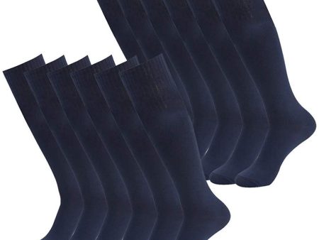 Soccer Socks, RTZAT Unisex Solid Knee High Tube Team Sports Football Socks, 2,6,12 Pairs on Sale