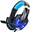 BENGOO G9000 Stereo Gaming Headset for PS4, PC, Xbox One Controller, Noise Cancelling Over Ear Headphones with Mic, LED Light, Bass Surround, Soft Memory Earmuffs for Laptop Mac Nintendo Switch Games Supply