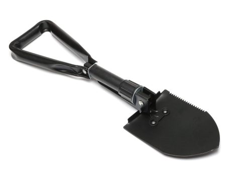 YTech Portable Folding Shovel Camping Military Survival Pick- For Car Garden Multitool Pick Snow Mini Accident entrenching Tool Steel Handle , Hiking, Backpacking, Gardening - with Carrying Pouch on Sale