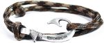 Chasing Fin Adjustable Bracelet 550 Military Paracord with Fish Hook Pendant For Cheap