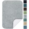 Maples Rugs Bathroom Colorsoft 20  x 21.5  Non Slip Washable Contour Toilet Rug [Made in USA] Soft & Quick Dry for Bath Floor Chocolate Nib Cheap