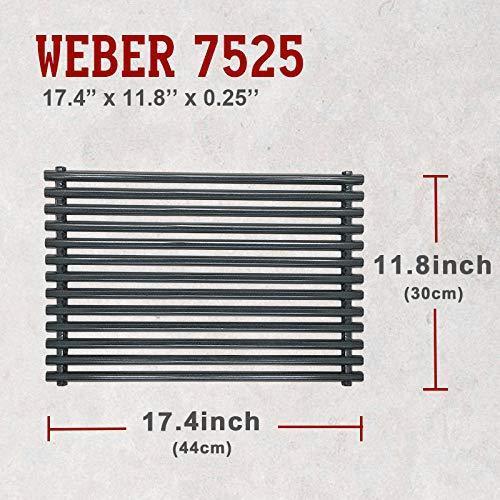 Weber 7525 Porcelain Enameled Grates (17.4 x 11.8 x 0.25) for Weber Spirit 300 Series, Spirit 700, Genesis Silver Gold Platinum B C, 2-Piece For Cheap