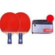 SSHHI Table Tennis 2 Player Set,Comfortable Handle,Ping Pong Paddle Set,Can Be Used for Indoor and Outdoor Game,Fashion As Shown A Cheap