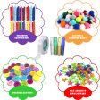 Arts and Crafts Supplies for Kids Girls - Toddler DIY Craft Art Supply Set with Storage Bag for Ages 4 5 6 7 8 9, Craft Pipe Cleaners, Letter Beads, Pompoms, Wiggle Googly Eyes.Over 1,000 PCS.(EBOOK) on Sale