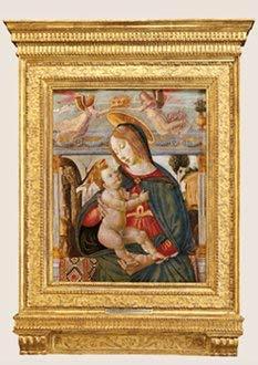 : The Madonna and Child Being Crowned by Two Angels For Sale