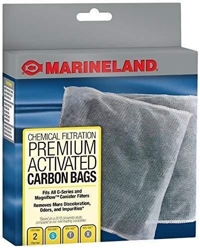 MarineLand Premium Activated Carbon Bags, for Chemical Filtration in Aquariums, 2-Count Sale