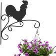 Worth Garden Decorative Outdoor Iron Wall-Mount Plant Hook for Flowers and Plants to add to Your Home - Garden or Patio Hot on Sale