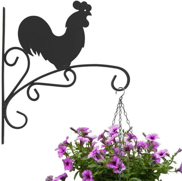 Worth Garden Decorative Outdoor Iron Wall-Mount Plant Hook for Flowers and Plants to add to Your Home - Garden or Patio Hot on Sale