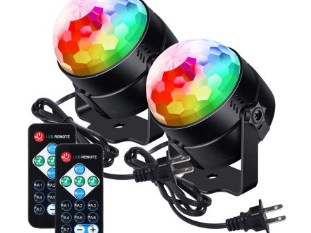 Luditek Partylights Discoball 360 °Rotatable Discolights Sound Activated Remote Control Dj Lighting [Newest 2020]7 Color Patternes+3 Lightning Mode+6 Colours for All Parties, Wedding, DJ and More Online now