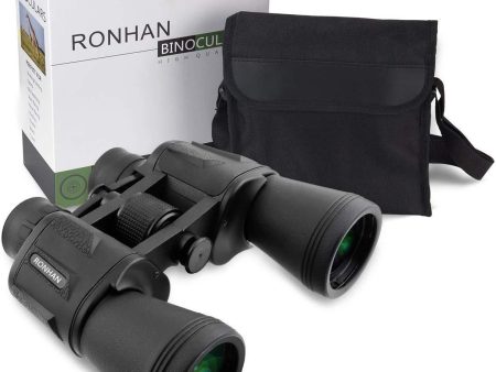 20x50 High Power Military Binoculars, Compact HD Professional Daily Waterproof Binoculars Telescope for Adults Bird Watching Travel Hunting Football-BAK4 Prism FMC Lens-with Case and Strap (20X50) For Cheap