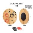 LimeHus Games Magnetic Hookey Ring Toss Game - Board Sticks on Metallic Surfaces Like Tailgate or Hangs on Wall by Dual Hanging System - Safe Play Indoor Outdoor for Adults and Kids - Replaces Darts For Discount